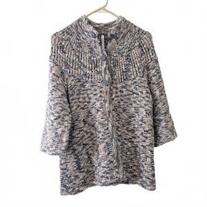 Leo & Nicole Gray Button-Up Cardigan